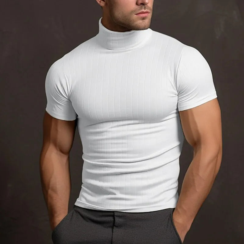 T-shirt noir décontracté pour homme