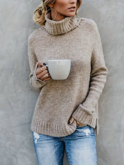 Pull Col Montant Douillet pour Femme