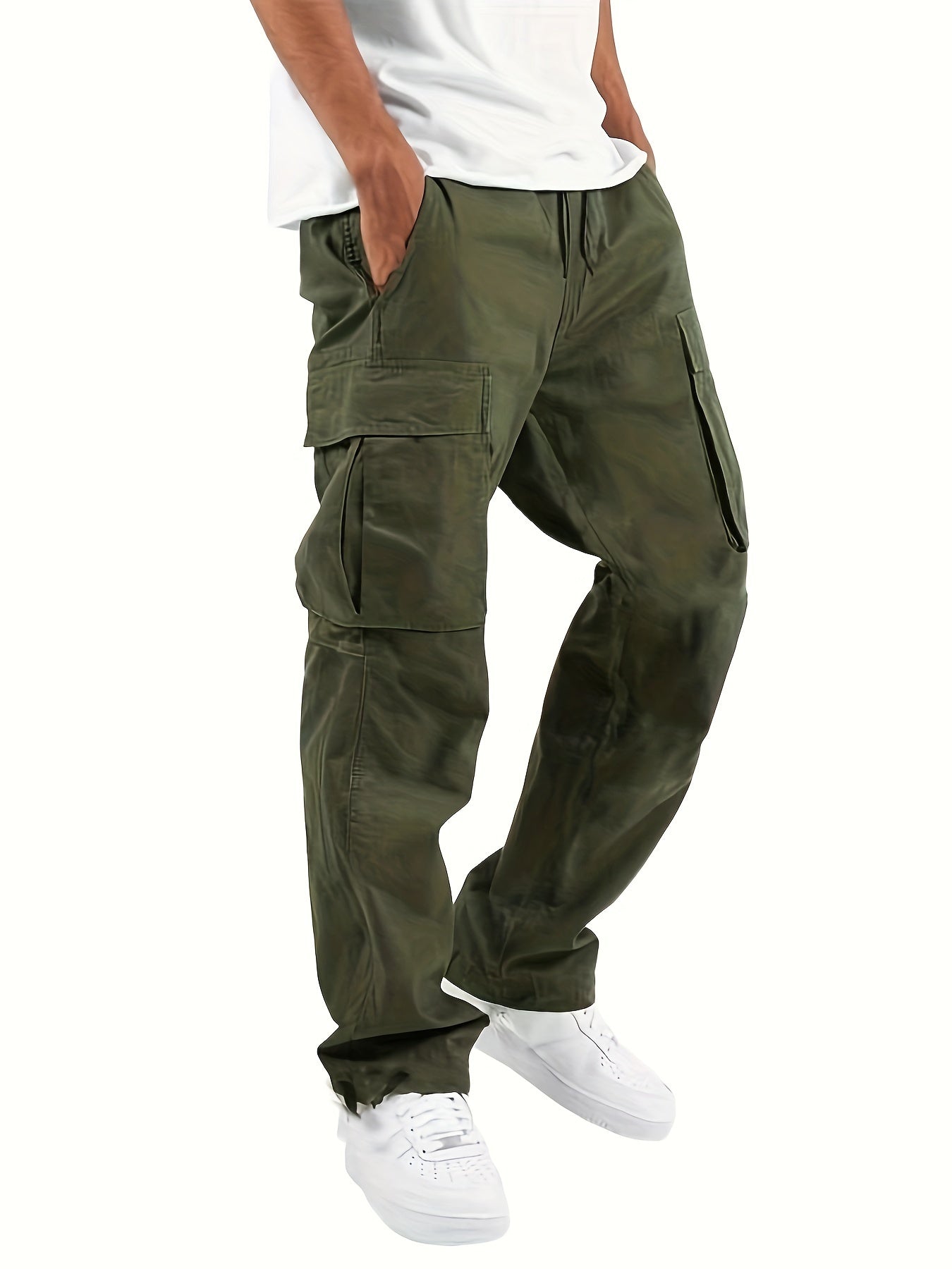 Pantalon Cargo Coton Homme - Confortable et Élégant avec Poches Pratiques