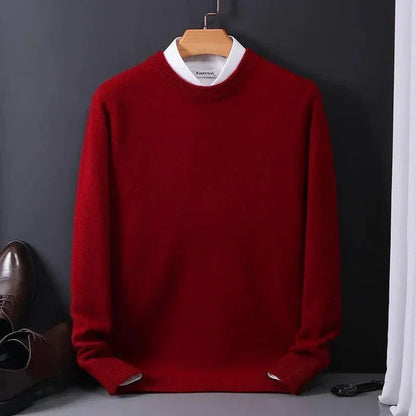 Pull Homme Marine Élégant en Laine