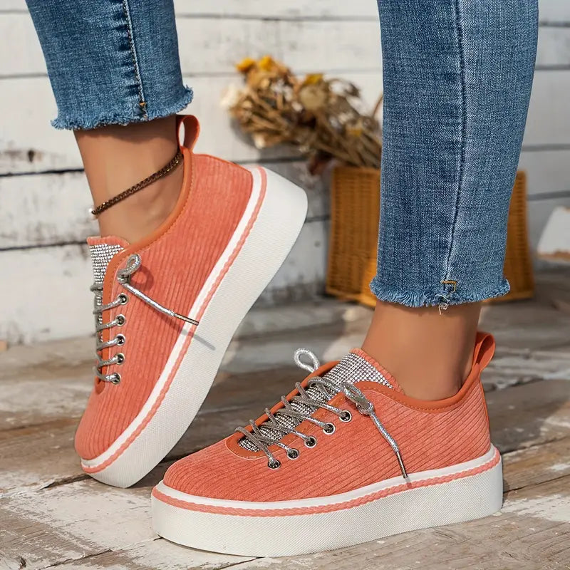 Aria - Chaussures de sport confort et chic avec fermeture lacets