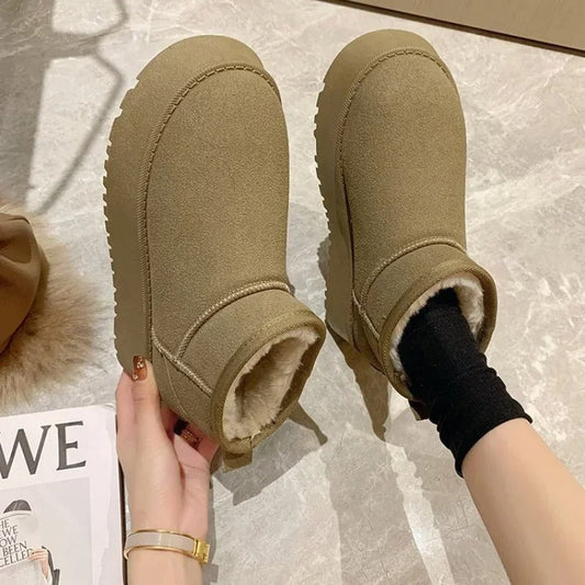 Bottes Hiver Chaudes et Élégantes en Peluche - LuxeStyle