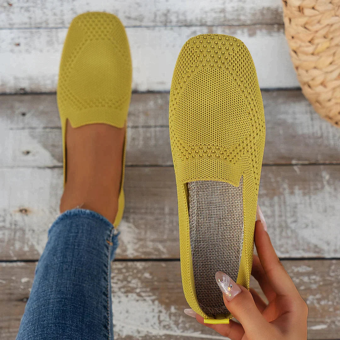 Chaussures plates confortables en mesh résistant