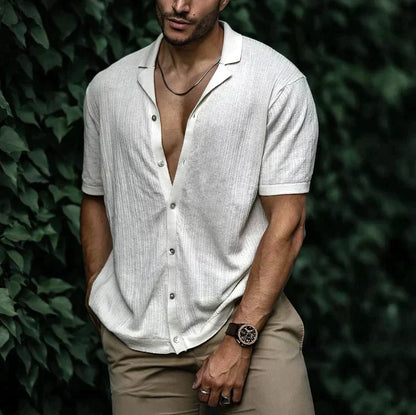 Chemise Homme Lin Léger - Chemise Été en Coton pour Un Style Détendu
