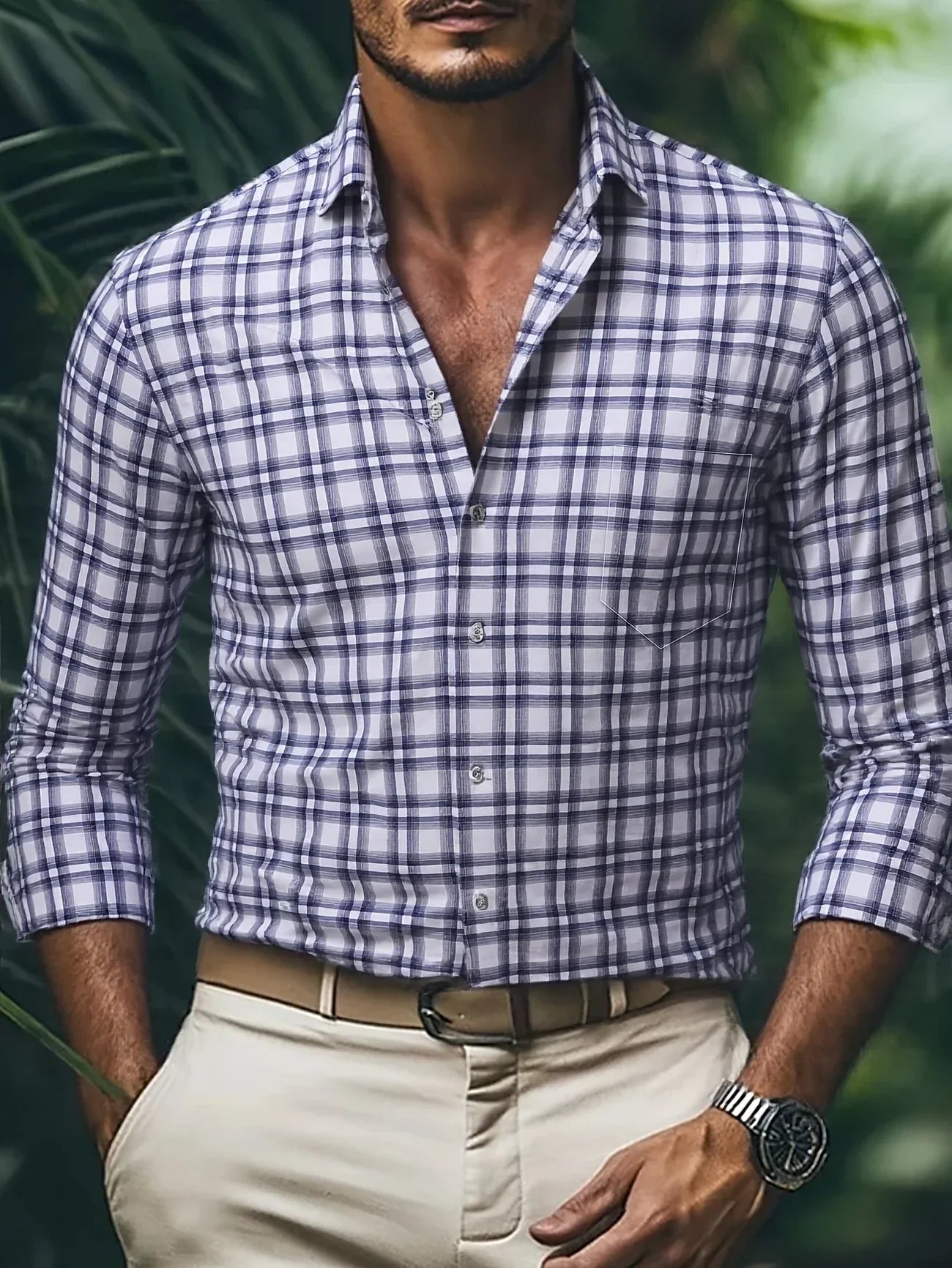 Chemise Flanelle Classique pour Hommes