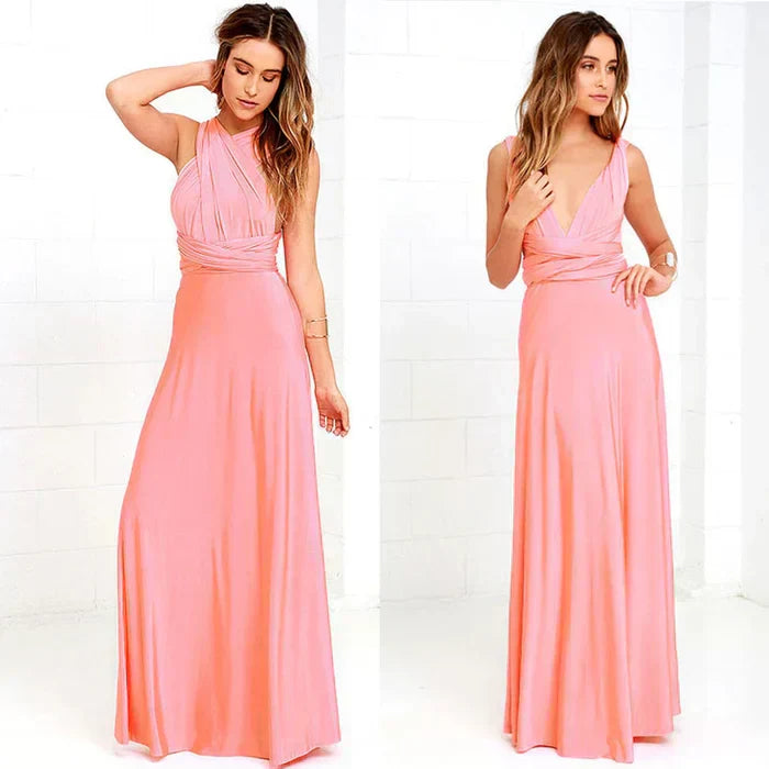 ElyaWrap™ – Robe Longue Femme Élégante Coupe Portefeuille Confort Optimal