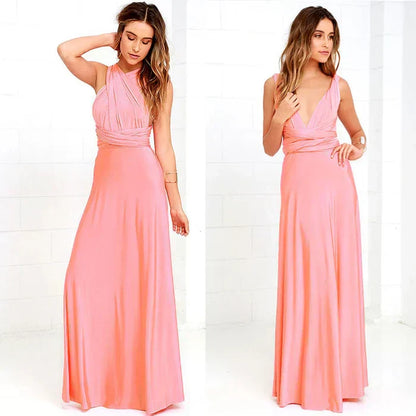 ElyaWrap™ – Robe Longue Femme Élégante Coupe Portefeuille Confort Optimal