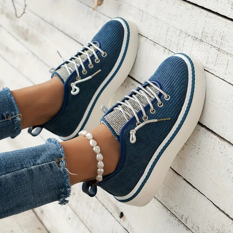 Aria - Chaussures de sport confort et chic avec fermeture lacets