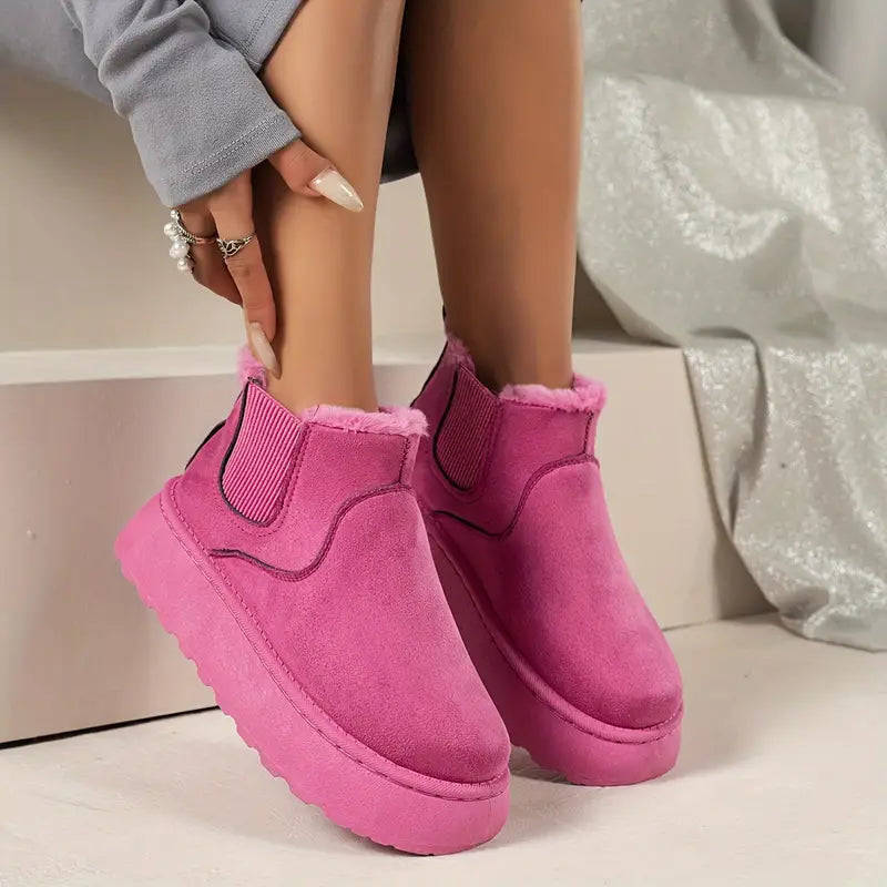 Bottes femme à la mode avec doublure confortable