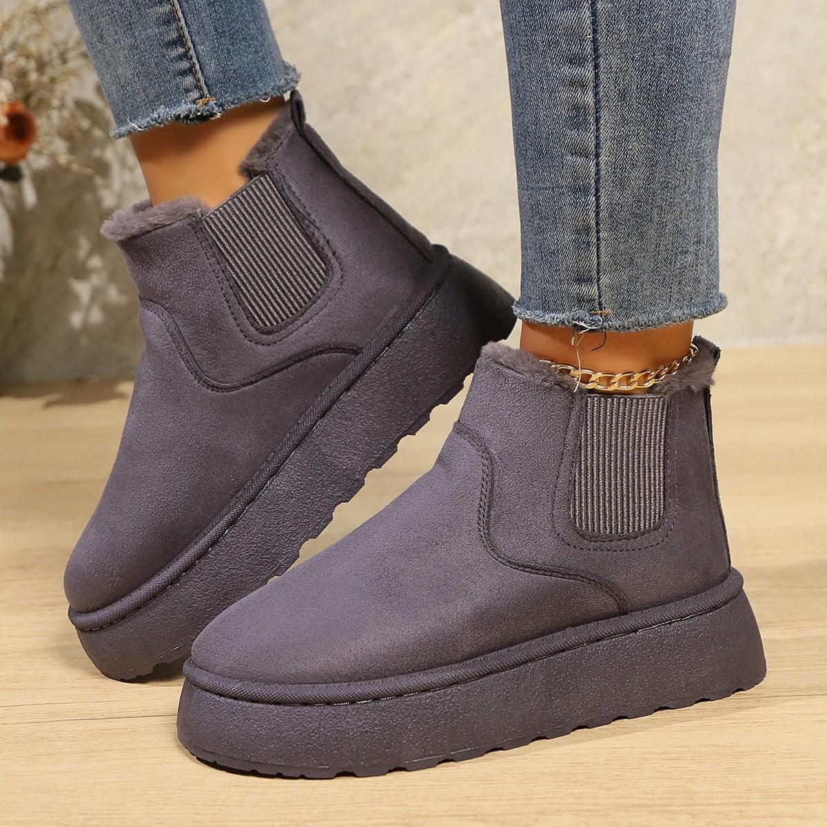 Bottes femme à la mode avec doublure confortable
