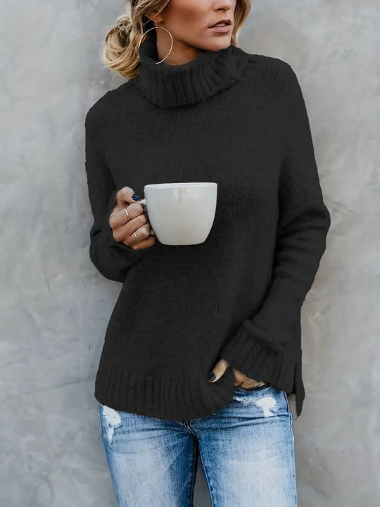 Pull Col Montant Douillet pour Femme