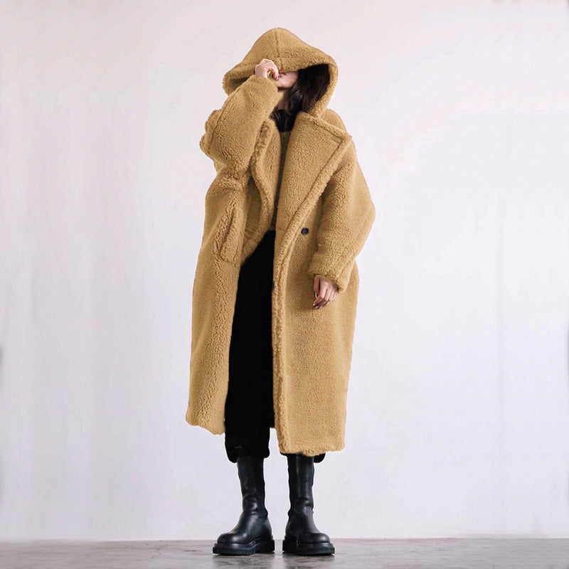 Manteau Hivernal Douillet avec Fermeture pour Femme