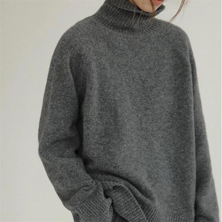 Pull Femme Laine Douce Col Roulé - LuxeStyle