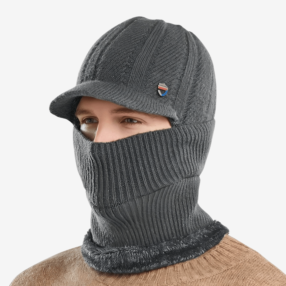 Bonnet d'hiver chaud avec capuche intégrée - luxestyle