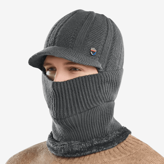Bonnet d'hiver chaud avec capuche intégrée - luxestyle