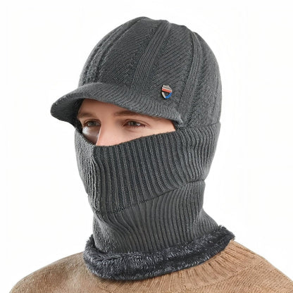 Bonnet d'hiver chaud avec capuche intégrée