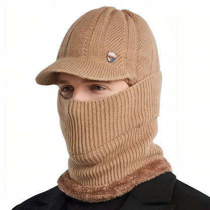Bonnet d'hiver chaud avec capuche intégrée