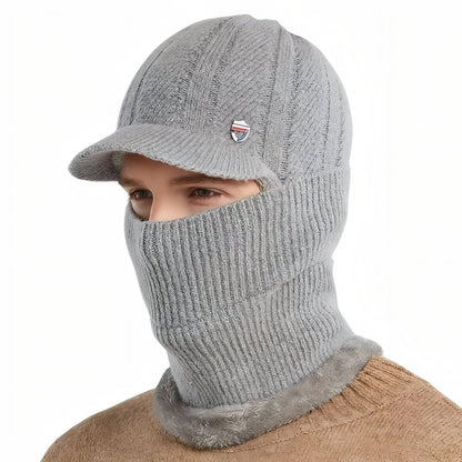 Bonnet d'hiver chaud avec capuche intégrée