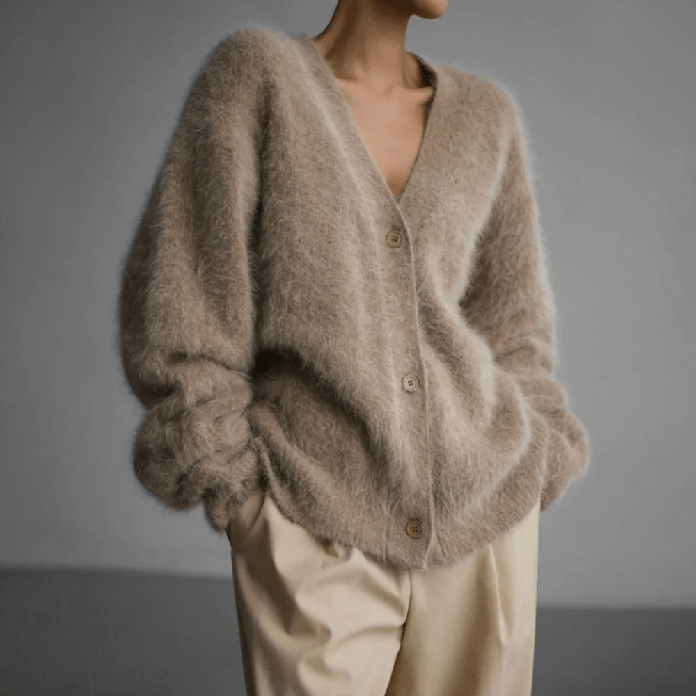 Cardigan Femme Élégant à Manches Longues, Doux et Confortable au Quotidien