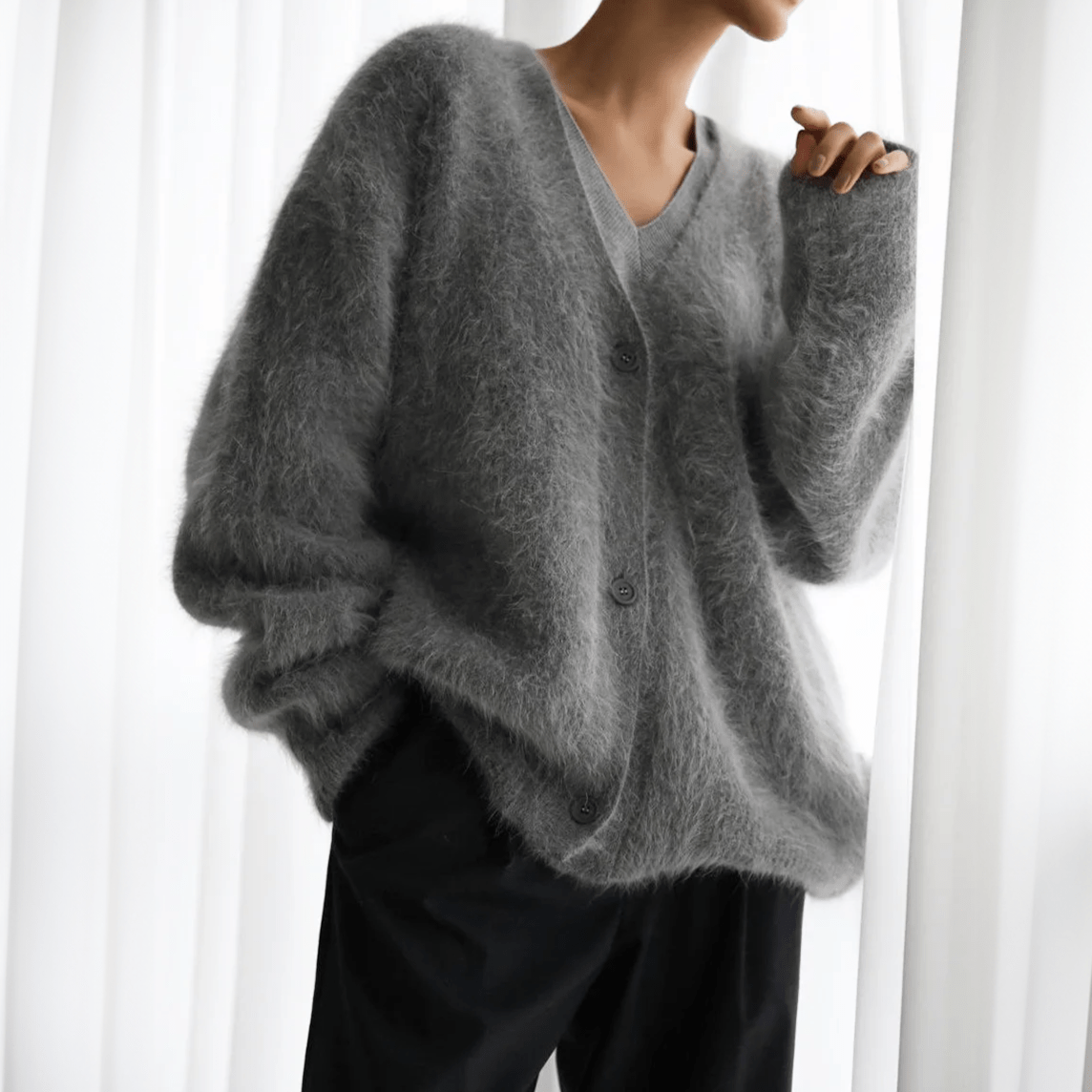 Cardigan Femme Élégant à Manches Longues, Doux et Confortable au Quotidien