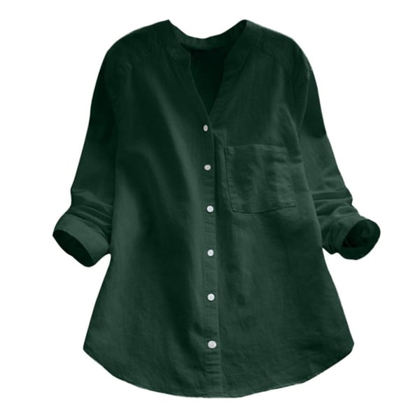 Chemise Femme Lin Élégante Manches Longues