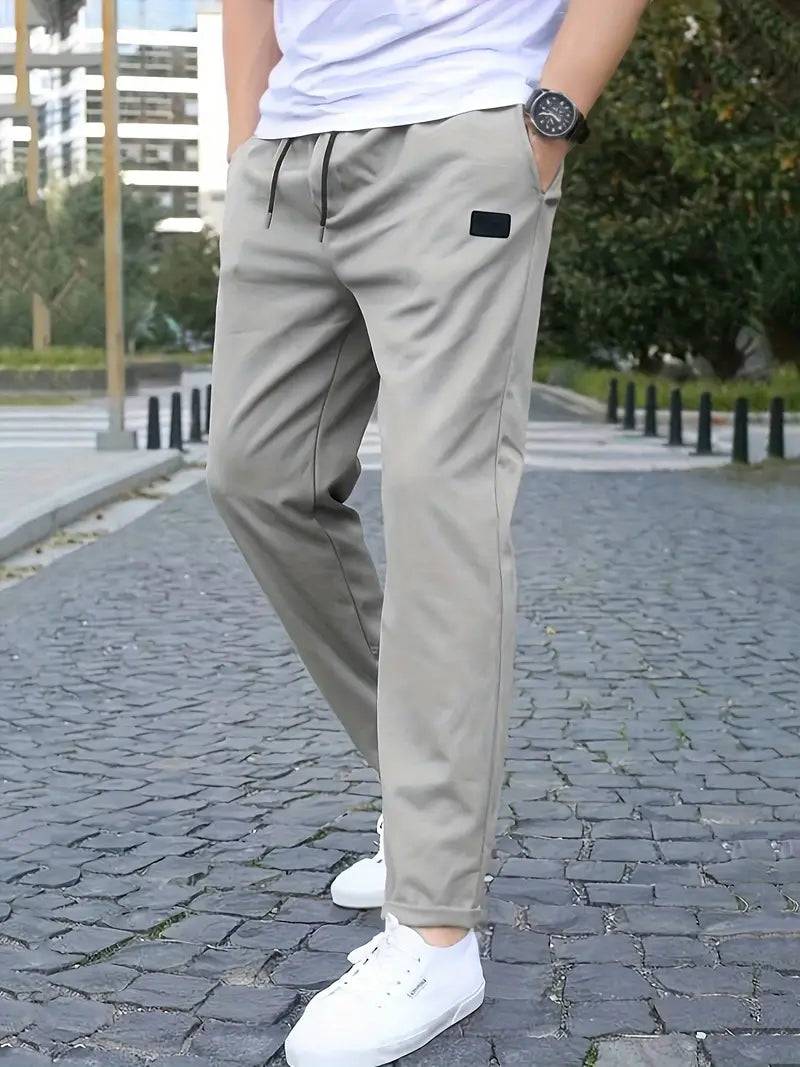 Pantalon chino léger pour homme avec ceinture ajustable