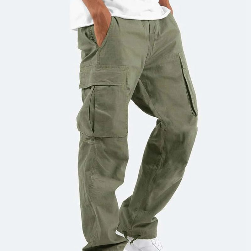 Pantalon Chino Noir Homme avec Poches Côtelées
