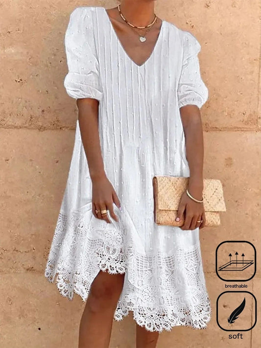 Robe Femme Élégante au Genou, Confortable et Chic pour Tous les Jours - LuxeStyle