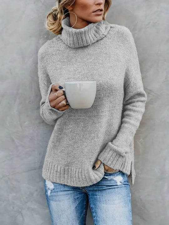 Pull Col Montant Douillet pour Femme