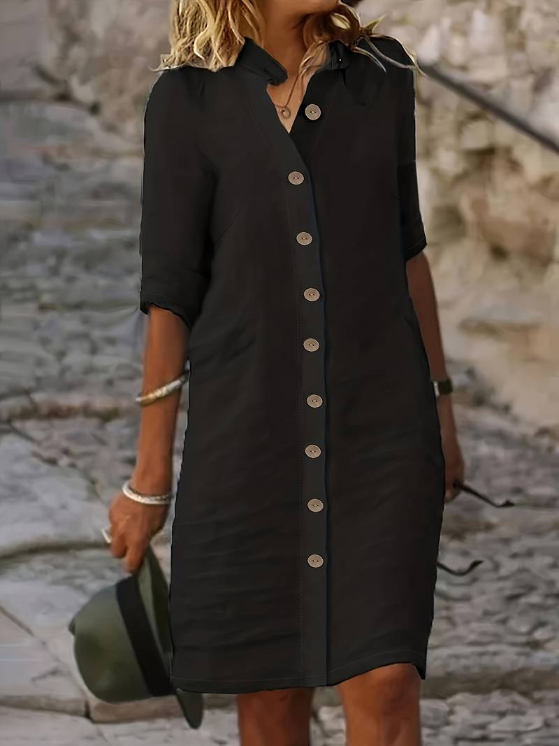 Robe Femme Chic Décontractée avec Coupe Droite et Confort Optimal