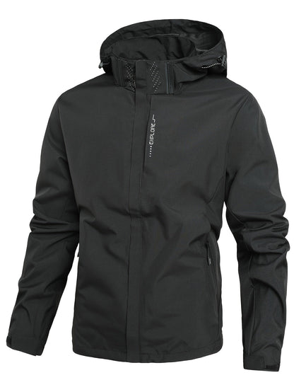 Blouson imperméable marine pour hommes