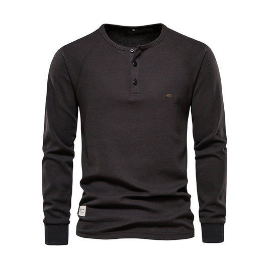 Chemise Casual Col Côte à Boutons - LuxeStyle