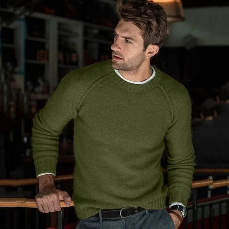 Pull Homme Décontracté Col Rond – Sweat Douillet et Élégant pour Tous les Jours