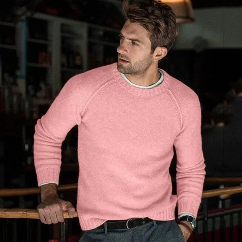 Pull Homme Décontracté Col Rond – Sweat Douillet et Élégant pour Tous les Jours