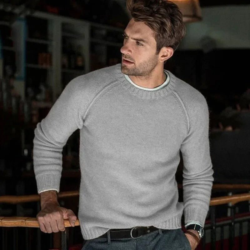 Pull Homme Décontracté Col Rond – Sweat Douillet et Élégant pour Tous les Jours