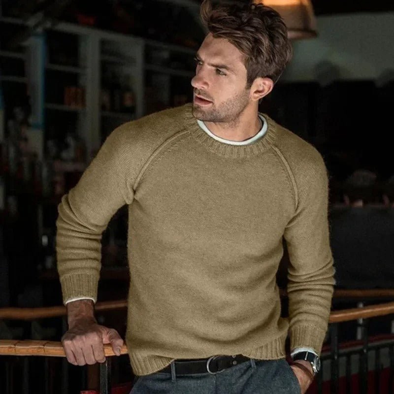 Pull Homme Décontracté Col Rond – Sweat Douillet et Élégant pour Tous les Jours