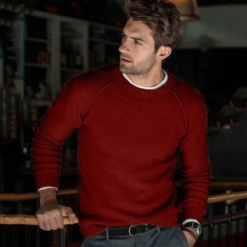 Pull Homme Décontracté Col Rond – Sweat Douillet et Élégant pour Tous les Jours