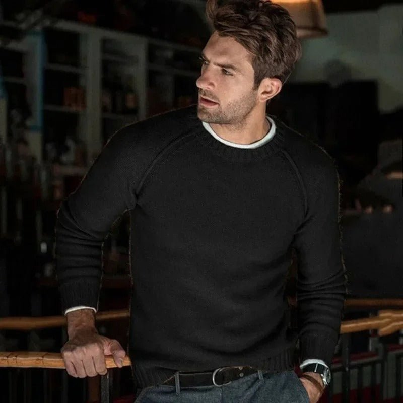 Pull Homme Décontracté Col Rond – Sweat Douillet et Élégant pour Tous les Jours