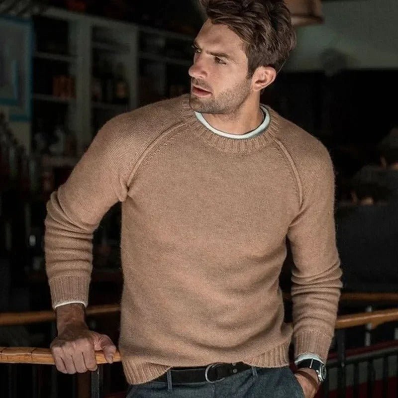 Pull Homme Décontracté Col Rond – Sweat Douillet et Élégant pour Tous les Jours