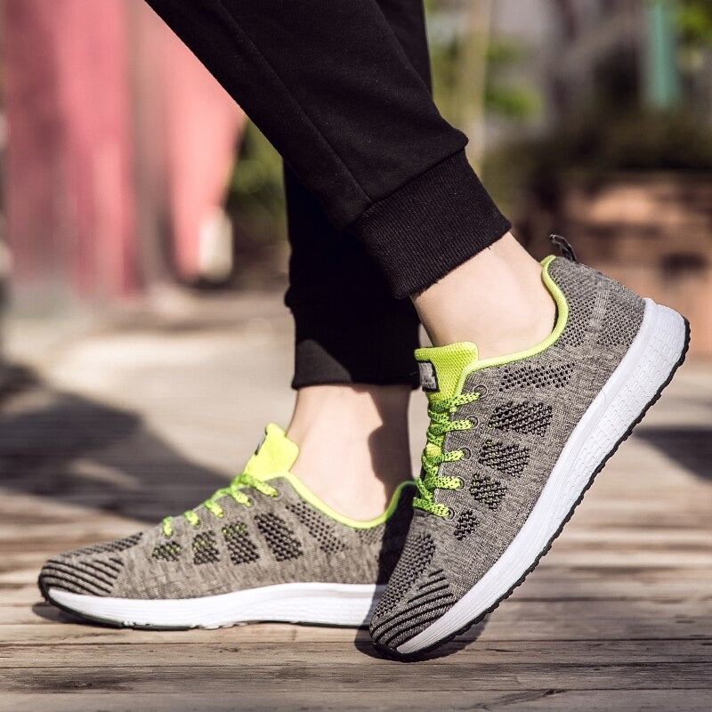 Chaussures running femme gris rose ajustables