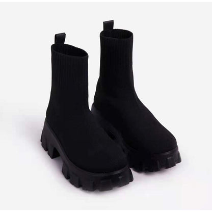 Bottes Chelsea Féminines à Talon Bas pour Femme - LuxeStyle