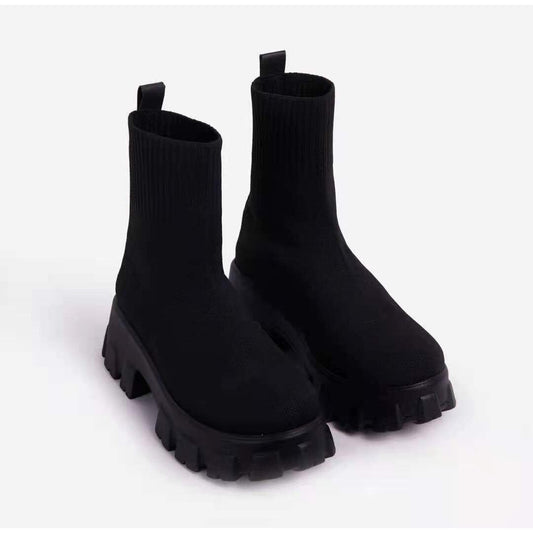 Bottes Chelsea Féminines à Talon Bas pour Femme - LuxeStyle