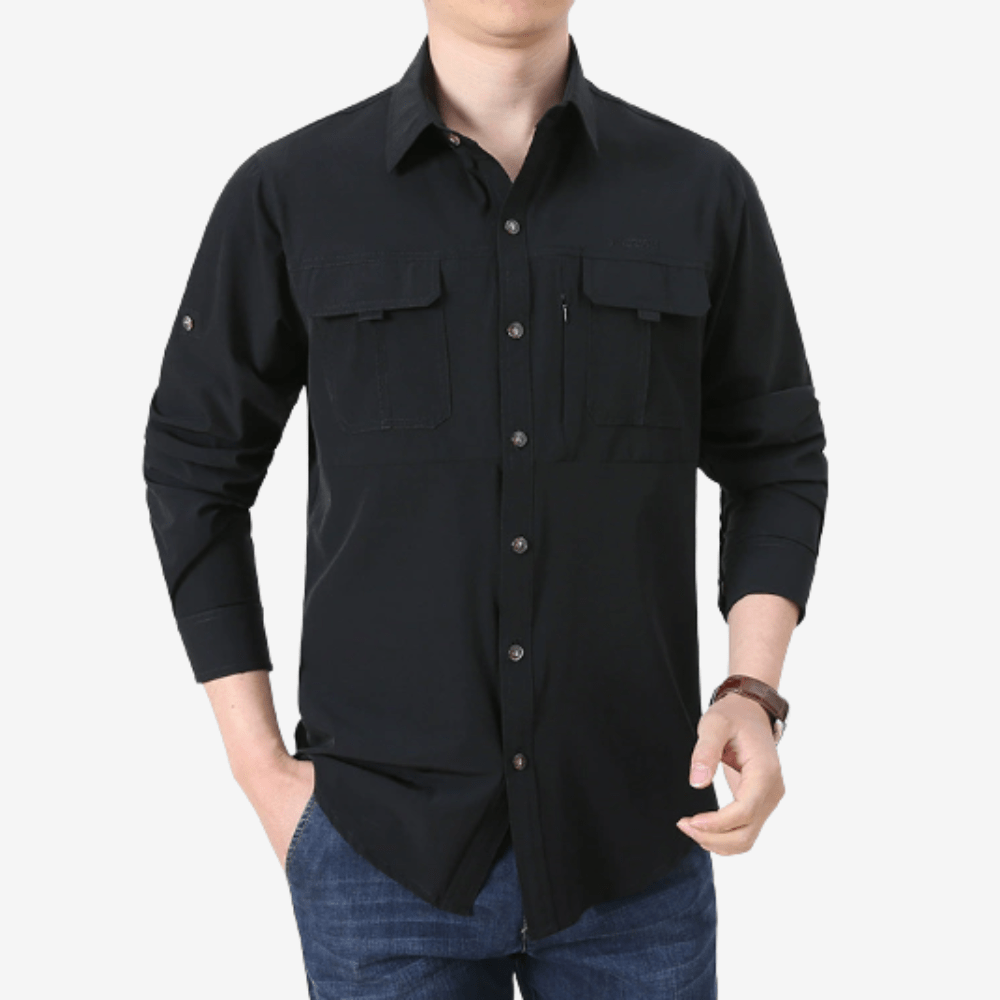 Chemise de trekking léger pour homme à manches longues