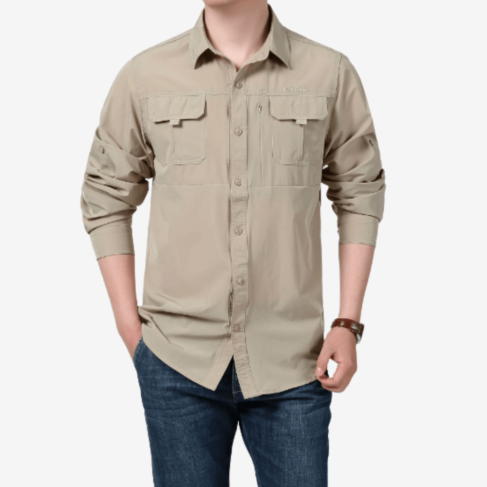 Chemise de trekking léger pour homme à manches longues