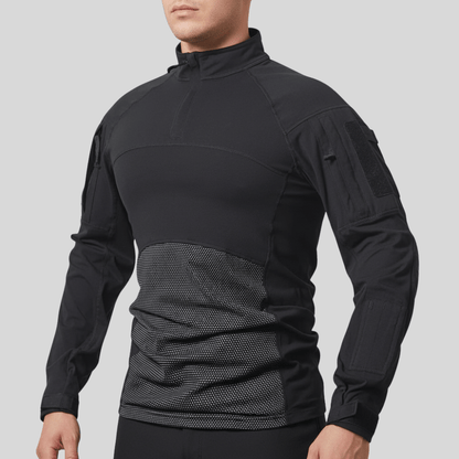 Chemise Outdoor Respirante Longue Manches Zippée