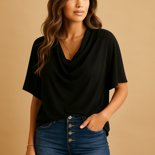 Chemisier Élégant Manches Longues Coupe Droite - LuxeStyle