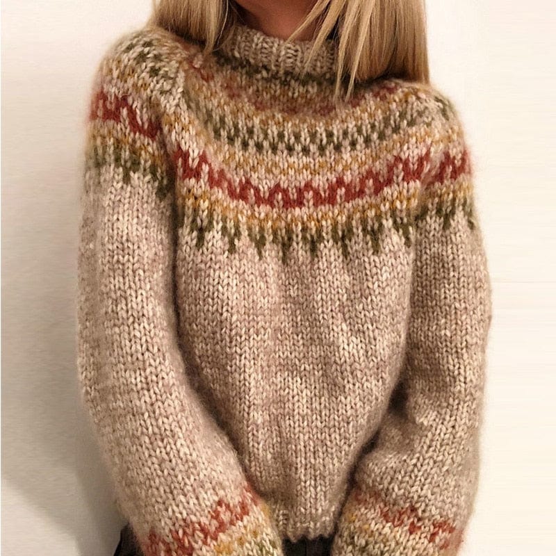 Pull Laine Mélange Femme Hiver