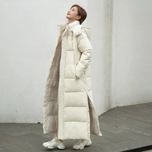 Manteau Femme Hiver Élégant Long Manches - LuxeStyle