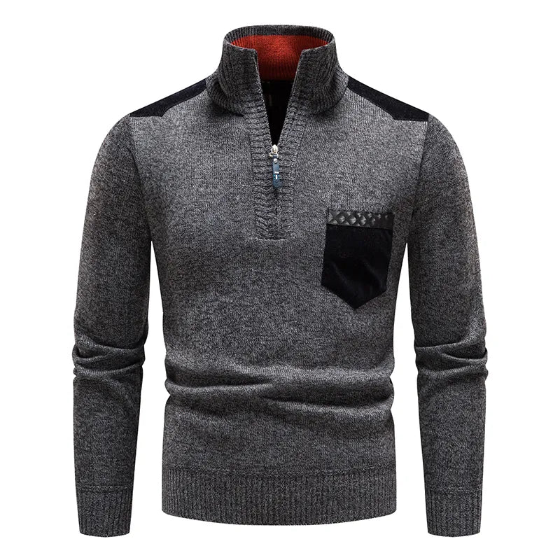 Pull Col Montant Graphic Pour Homme - Parfait Pour Le Printemps
