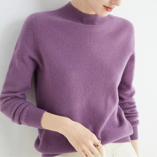 Pull Femme Laine Lavande Doux - LuxeStyle